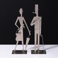 Franz Hagenauer Woman & Man Sculptures - Sold for $3,328 on 05-16-2026 (Lot 392).jpg